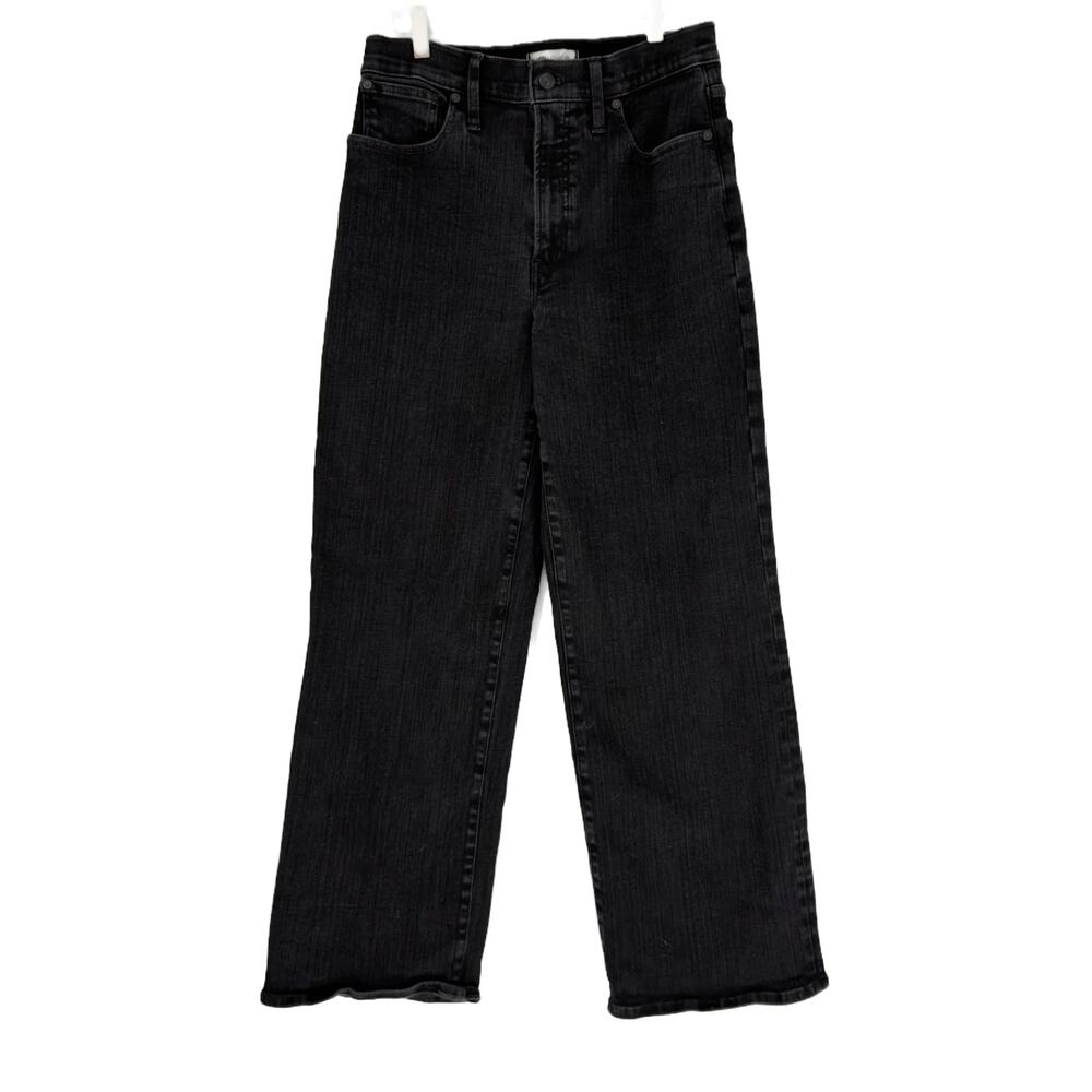 Madewell The Perfect Vintage Wide-Leg Jeans size 30 Black Rinse - Picture 8 of 16